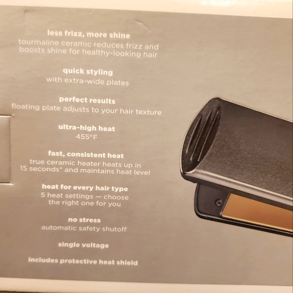 Infiniti Pro Conair 2 IN. Tourmaline Ceramic Flat Iron. - Picture 6 of 6